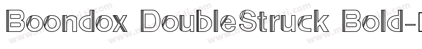 Boondox DoubleStruck Bold字体转换